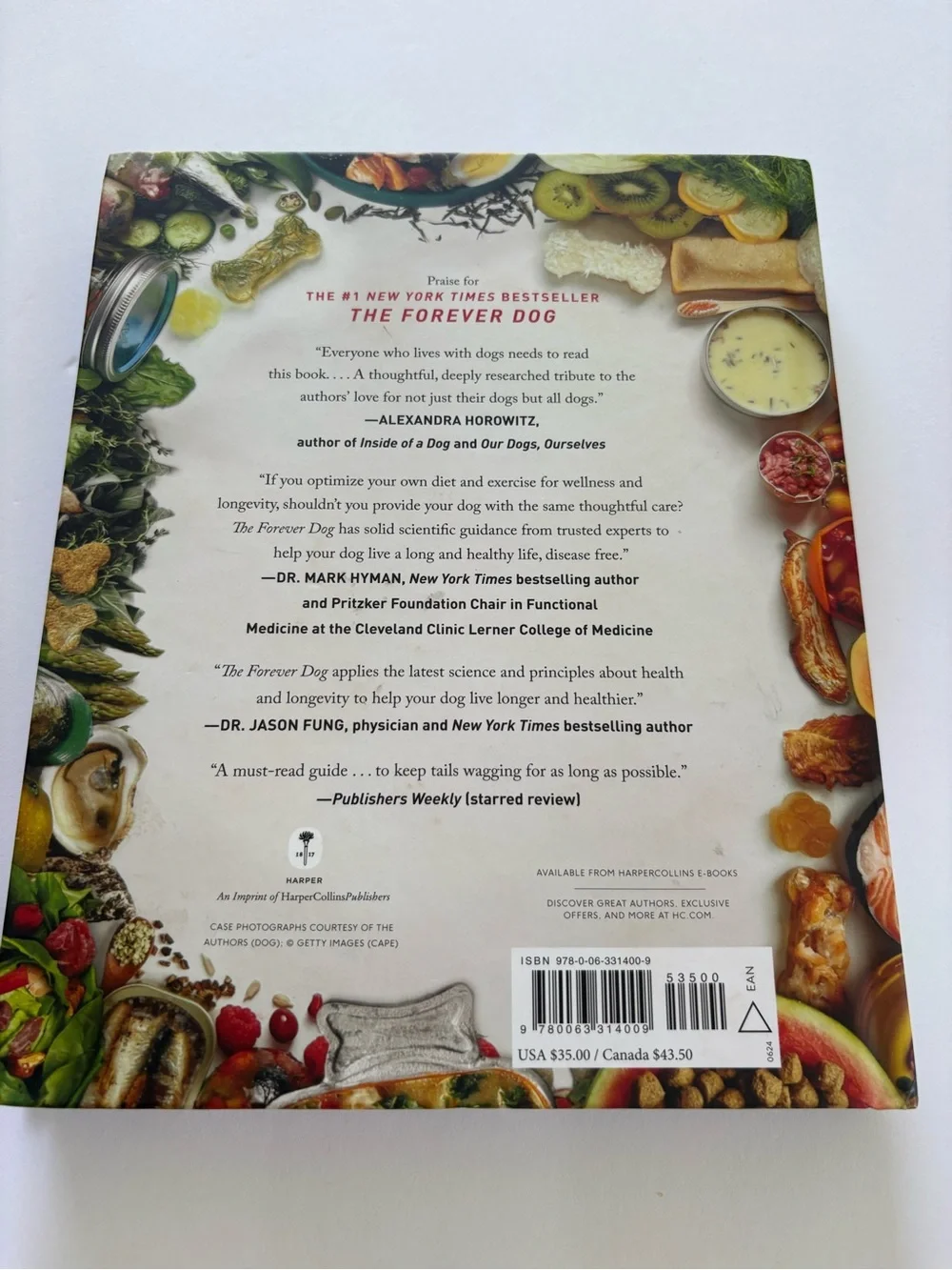 The Forever Dog Life - Dog Care & Recipe Book (White/Cream Cover)